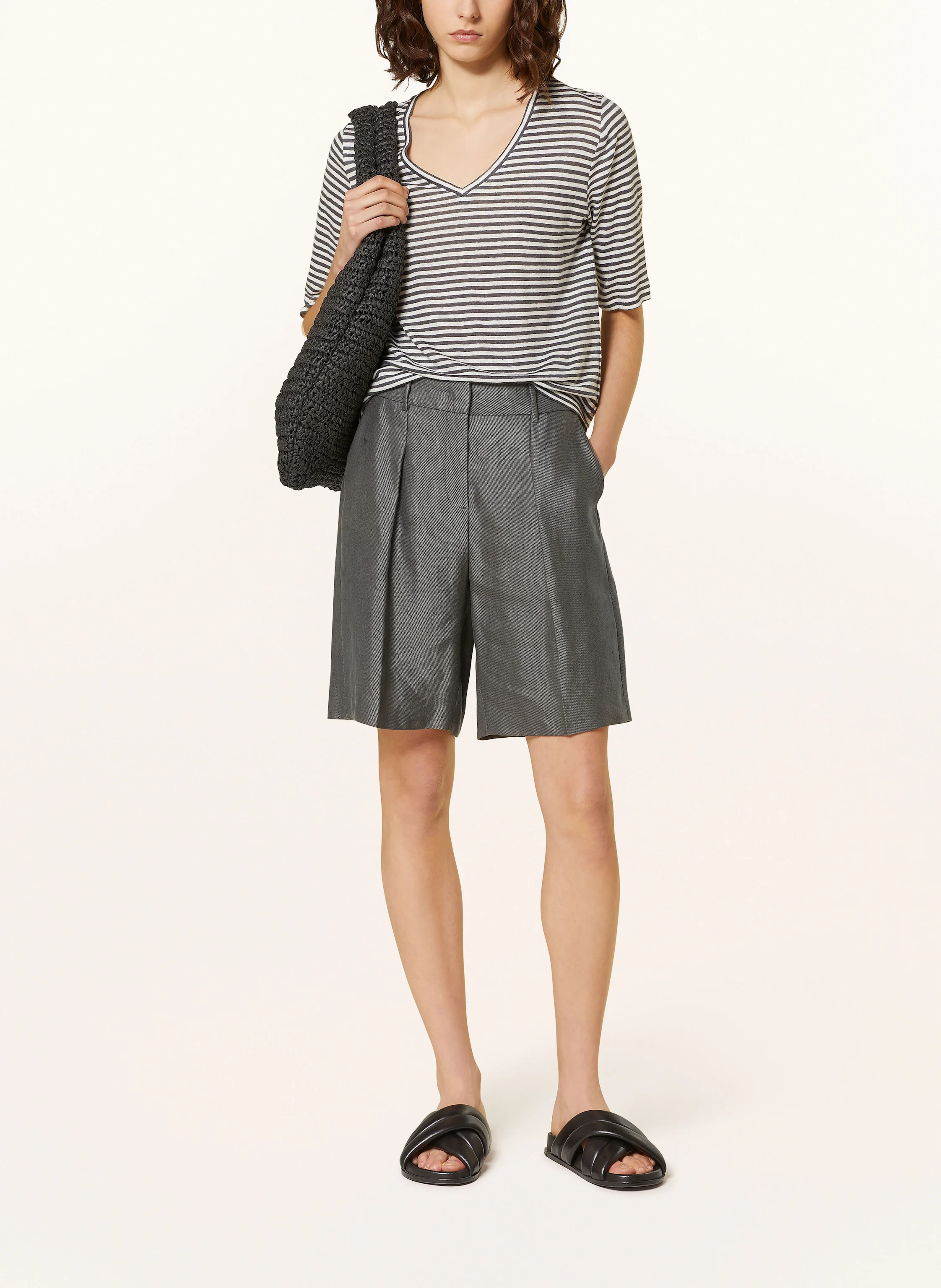 LUISA CERANO Shorts mit Leinen