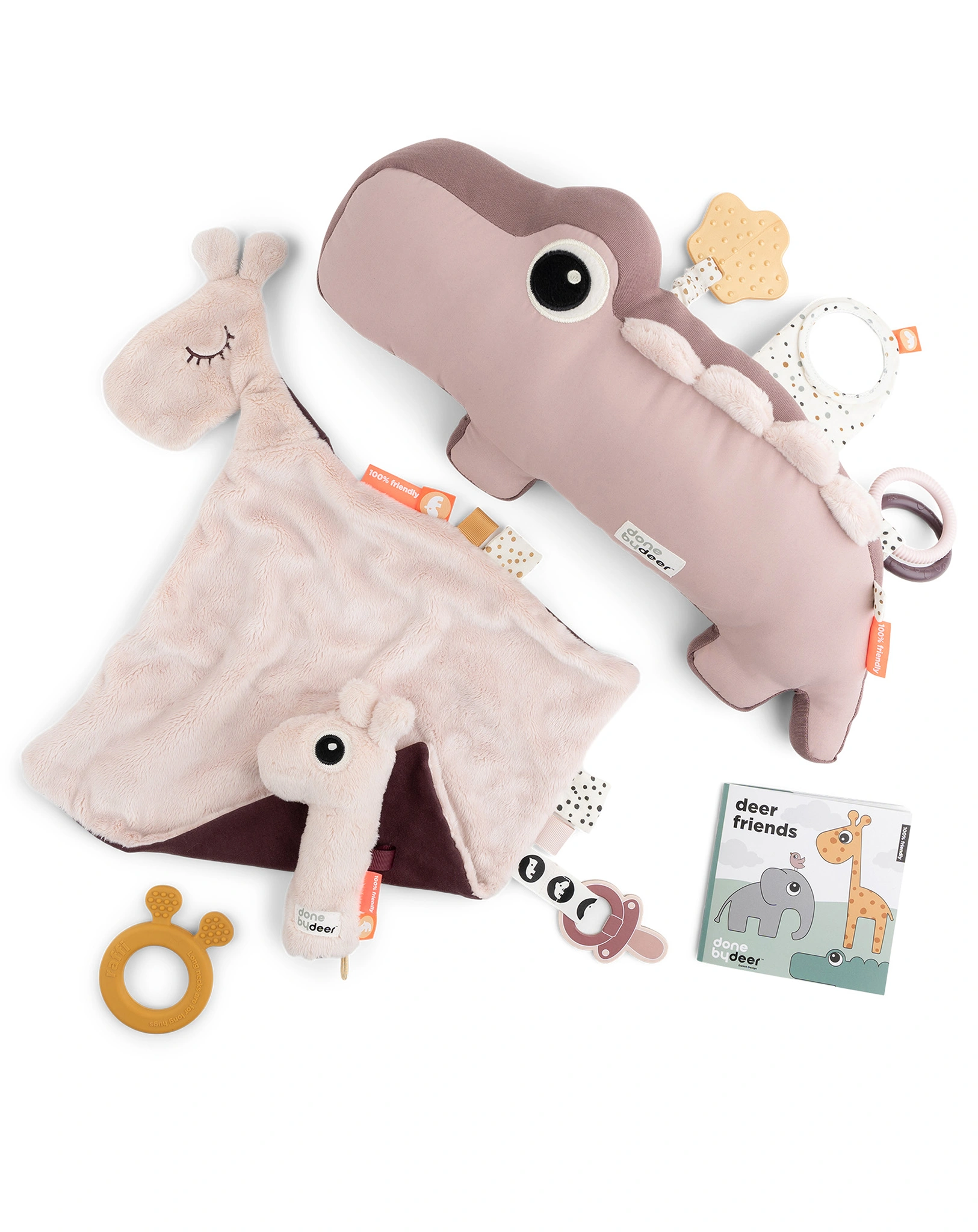 Kuscheltier-Set PLAY TIME 5-teilig in rosa