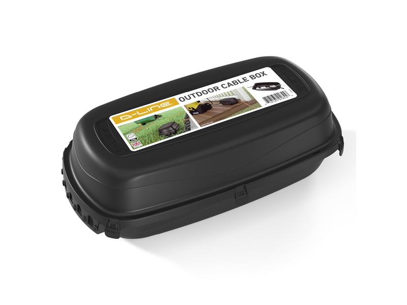 STEFFEN Kabelbox D-LINE 360 x 195 x 115 mm, IP54, Schwarz Design-Kabelmanagement-Box für mehr Ordnung