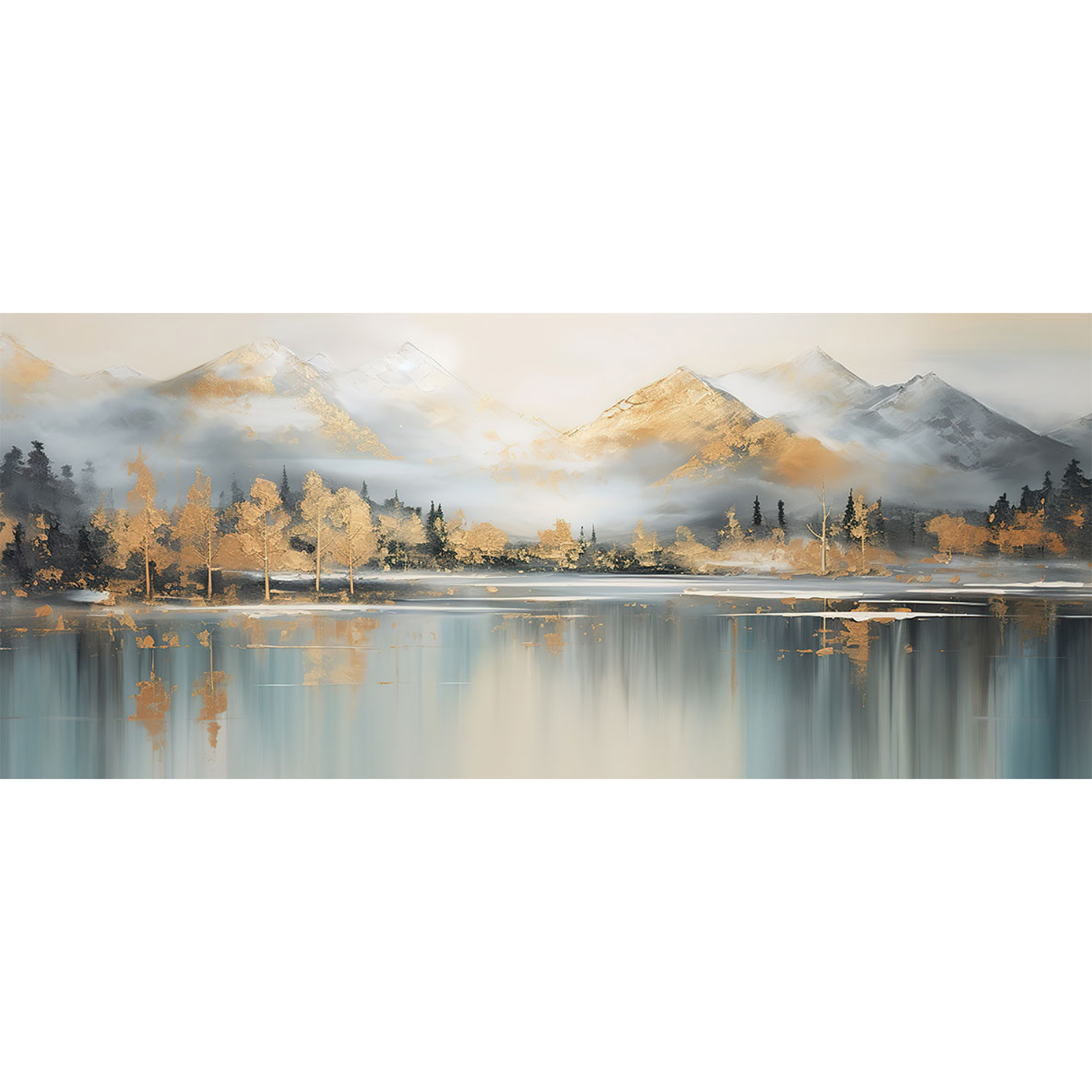 Keilrahmenbild SEEBLICK - 140x60 cm
