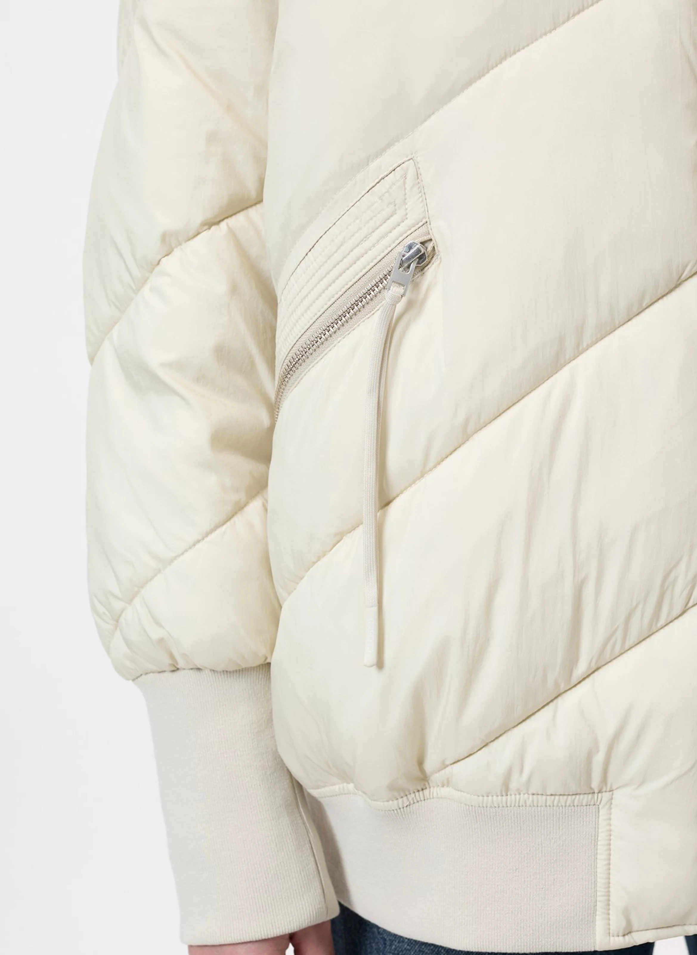 Blouson oversize matelassé | Beige