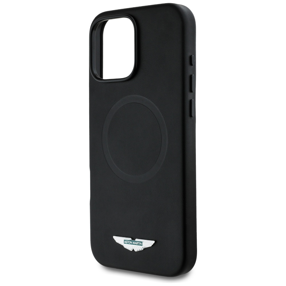 iPhone 16 Pro Max MagSafe Silikon Case Hülle HC FW Logo (ASHMP16XPLOK) - Schwarz