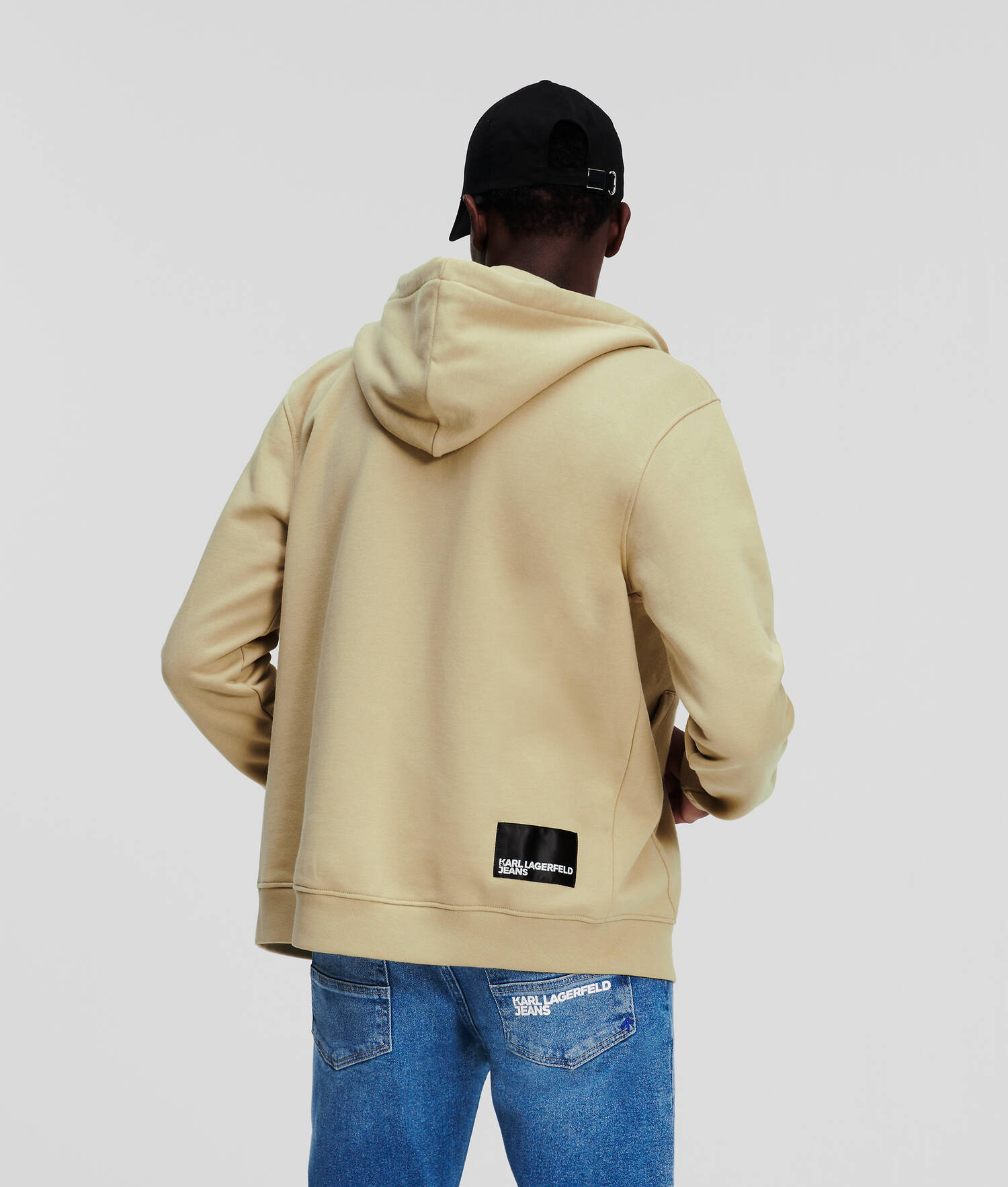 SWEAT À CAPUCHE ZIPPÉ AVEC LOGO KJL ENCADRÉ