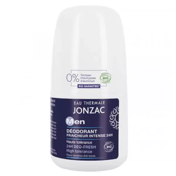 Desodorante Orgânico Jonzac Thermal Water Men 24h Intense Freshness 50ml