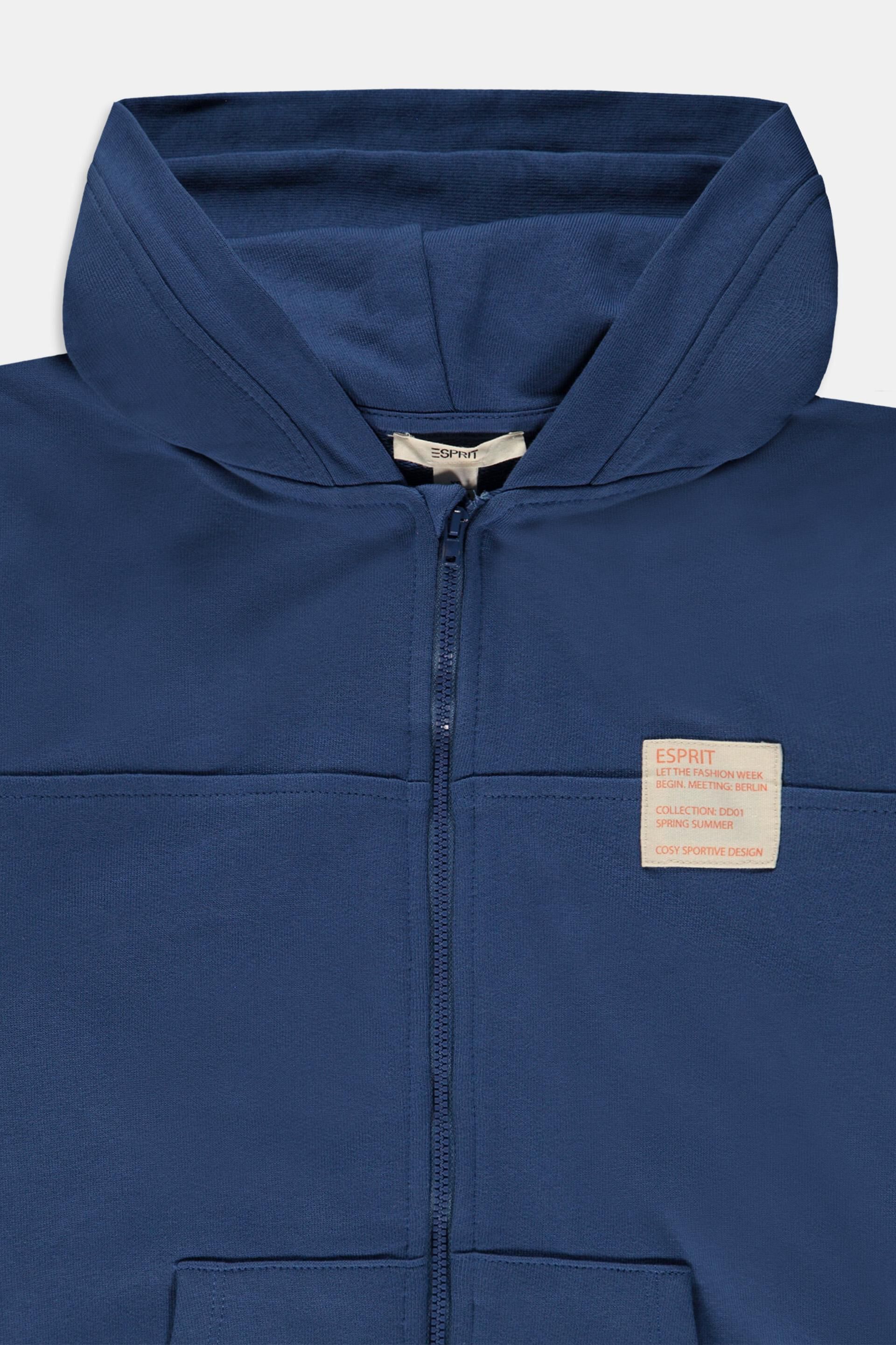Sweat à capuche zippé animé d’un patch logo