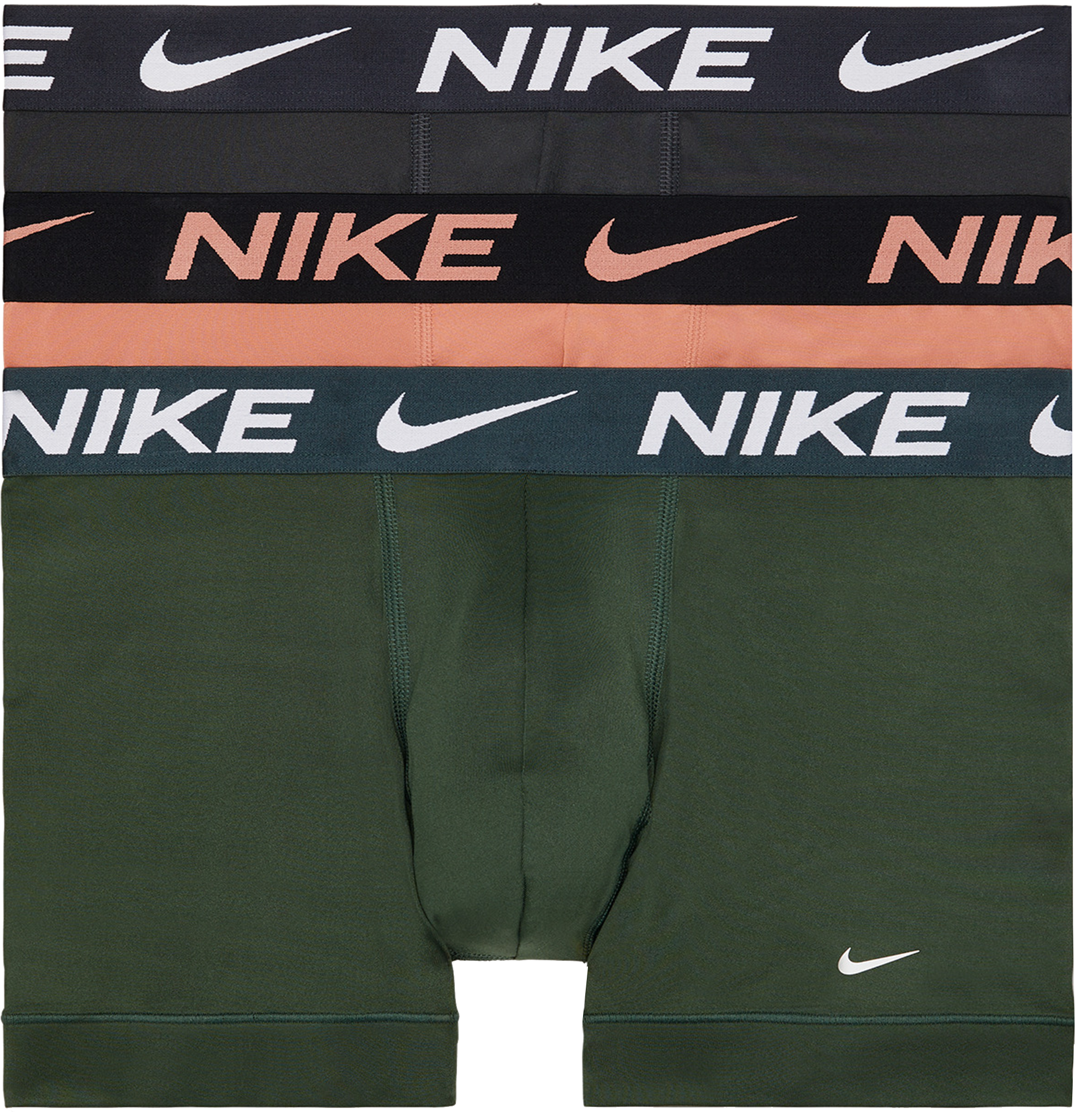 Nike Trunk 3er Pack Grün Braun FM17
