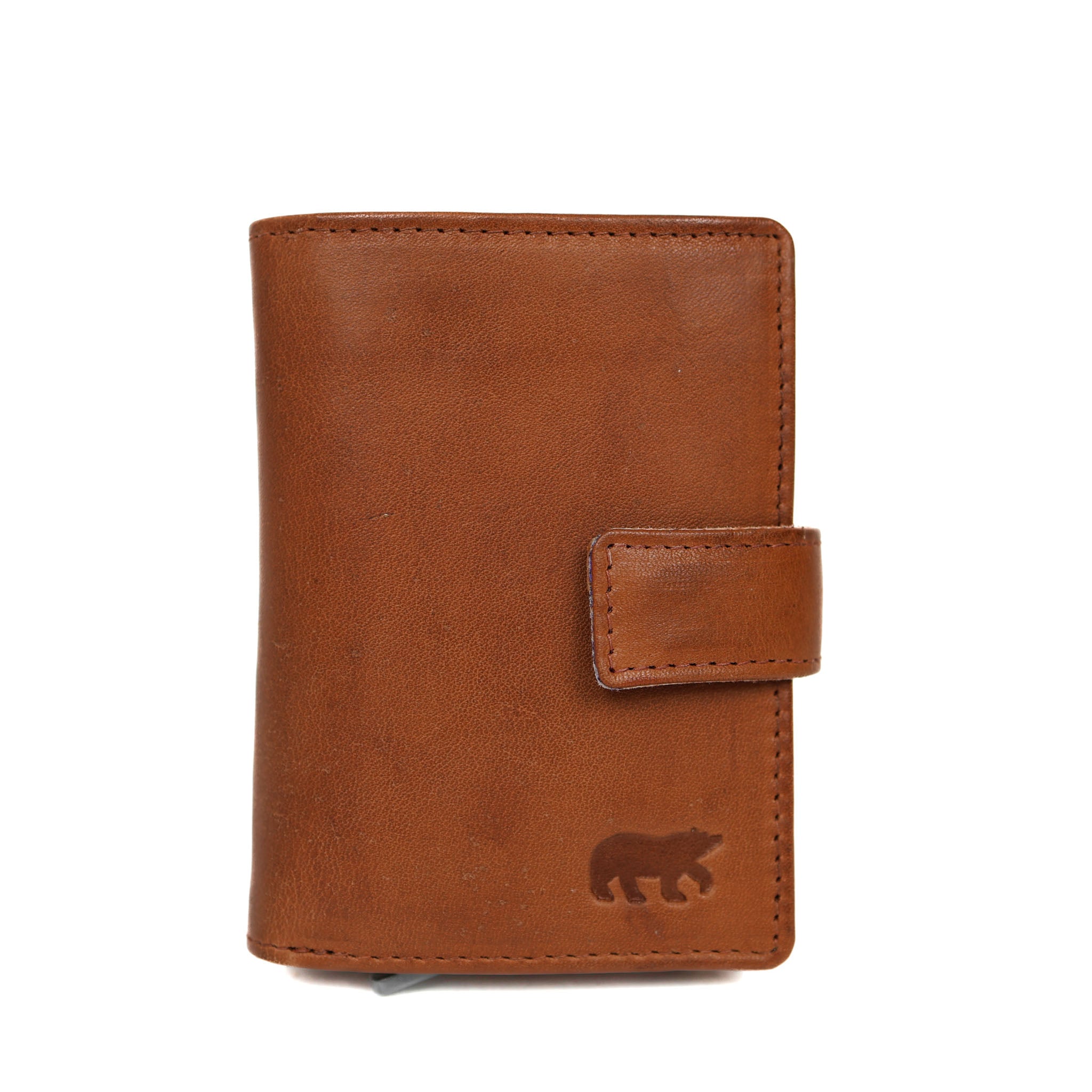 Grote pasjeshouder 'Otis' cognac Cognac