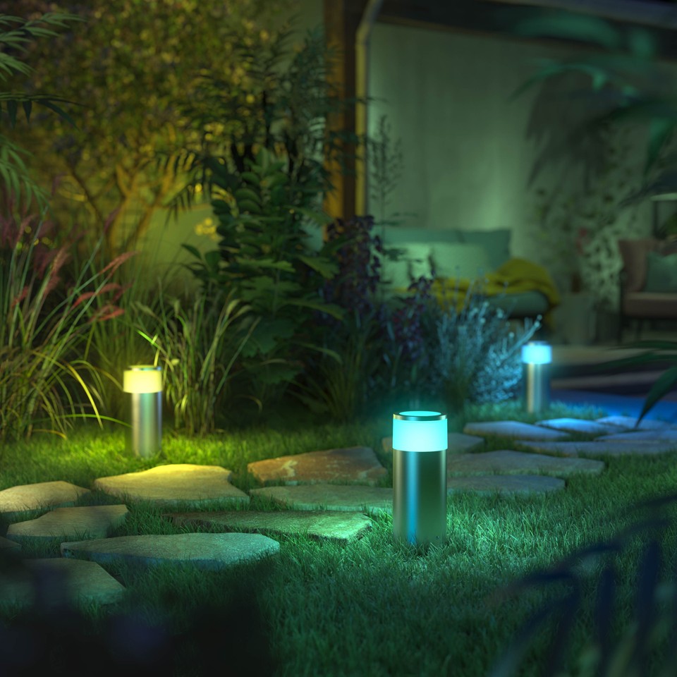 Philips Hue - Calla Outdoor Pedestal - White & Color Ambiance - S