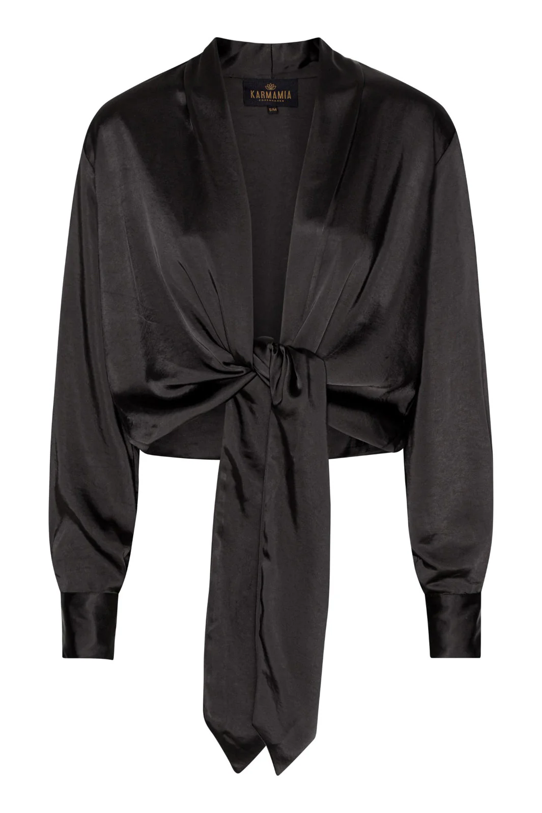Karmamia Wrap Jacket black rich satin
