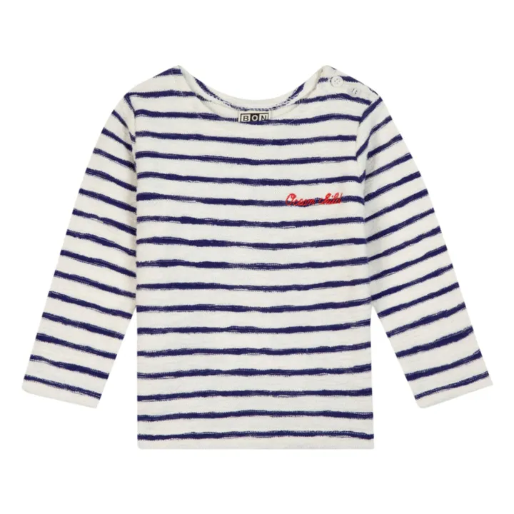 Bonton Marinière en Maille Mario | Bleu