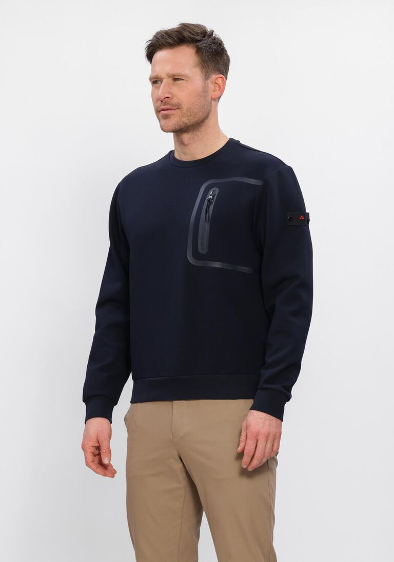 donkerblauwe peuterey sweater gorie