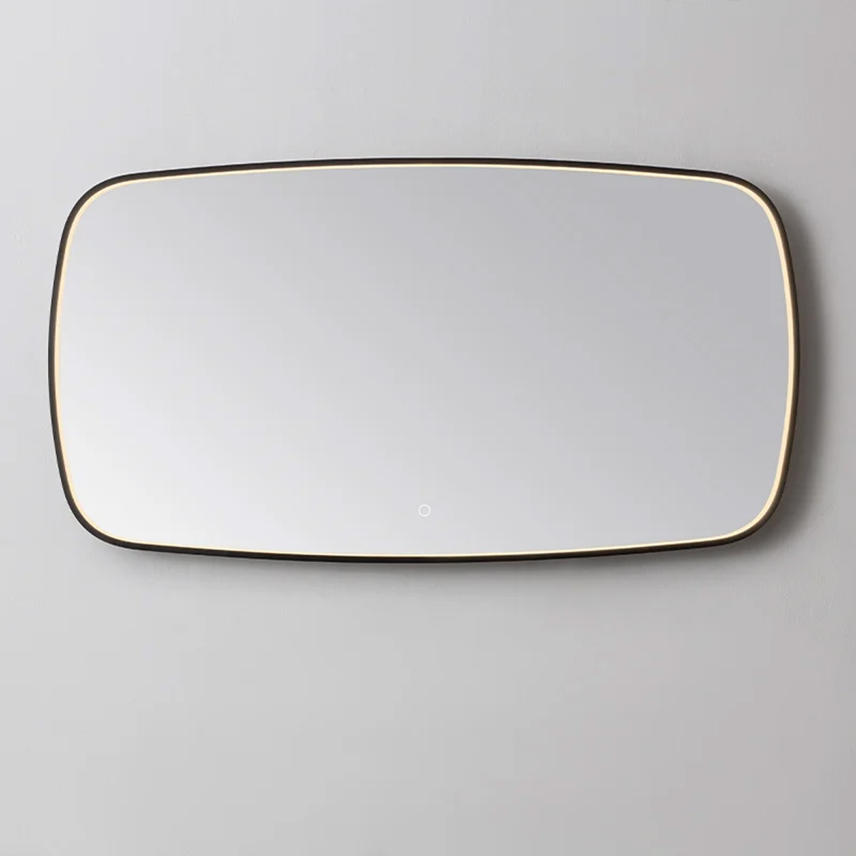 Lambini Designs Calera spiegel 120cm met dimbare verlichting zwart mat