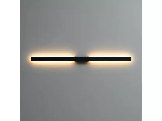 Applique ultra design minimaliste noire LED extérieur - Sambai