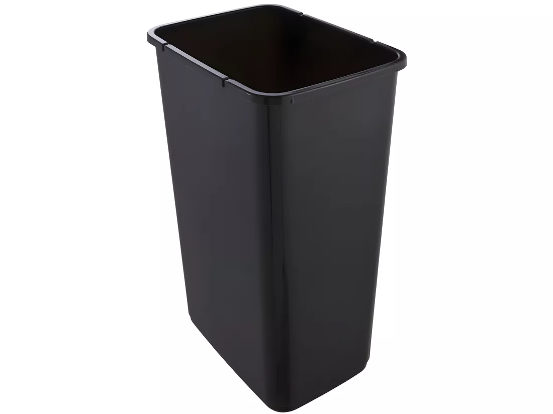 Cube de poubelle premium avec couvercle pliant, touche douce, 45 L, Magne, graphite Gris 40,2x24x37.7