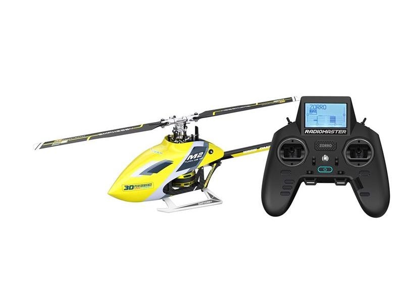 OMPHobby Helikopter M2 MK2 RTF Gelb Programmierbarer 3D-Heli mit Bluetooth-App