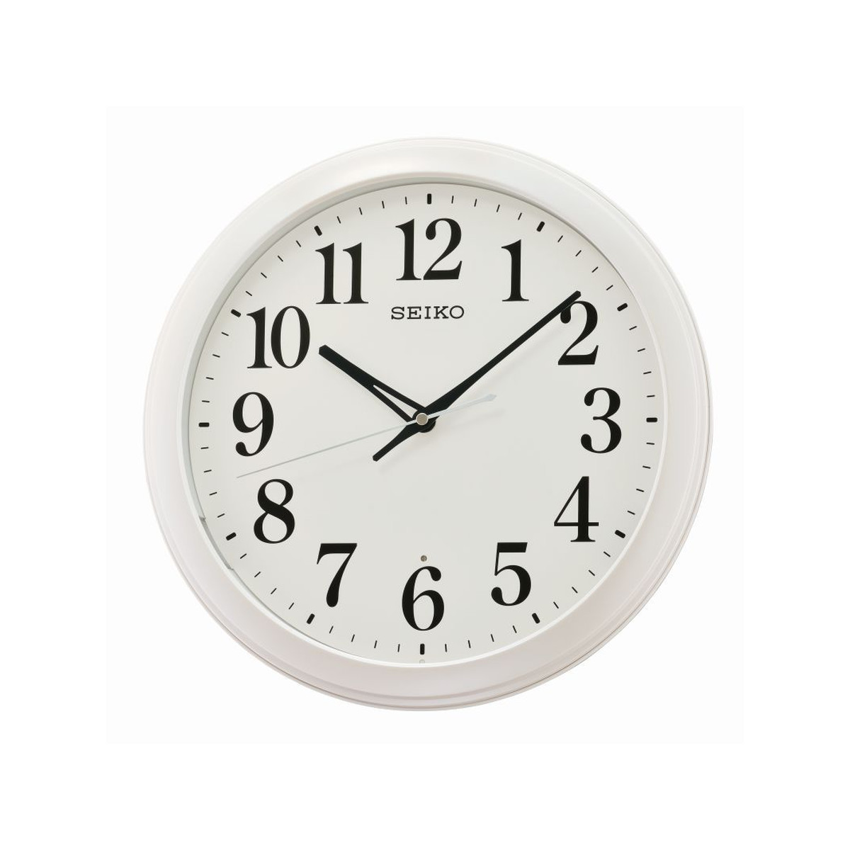 Pendule murale Seiko plastique blanc 33 cm