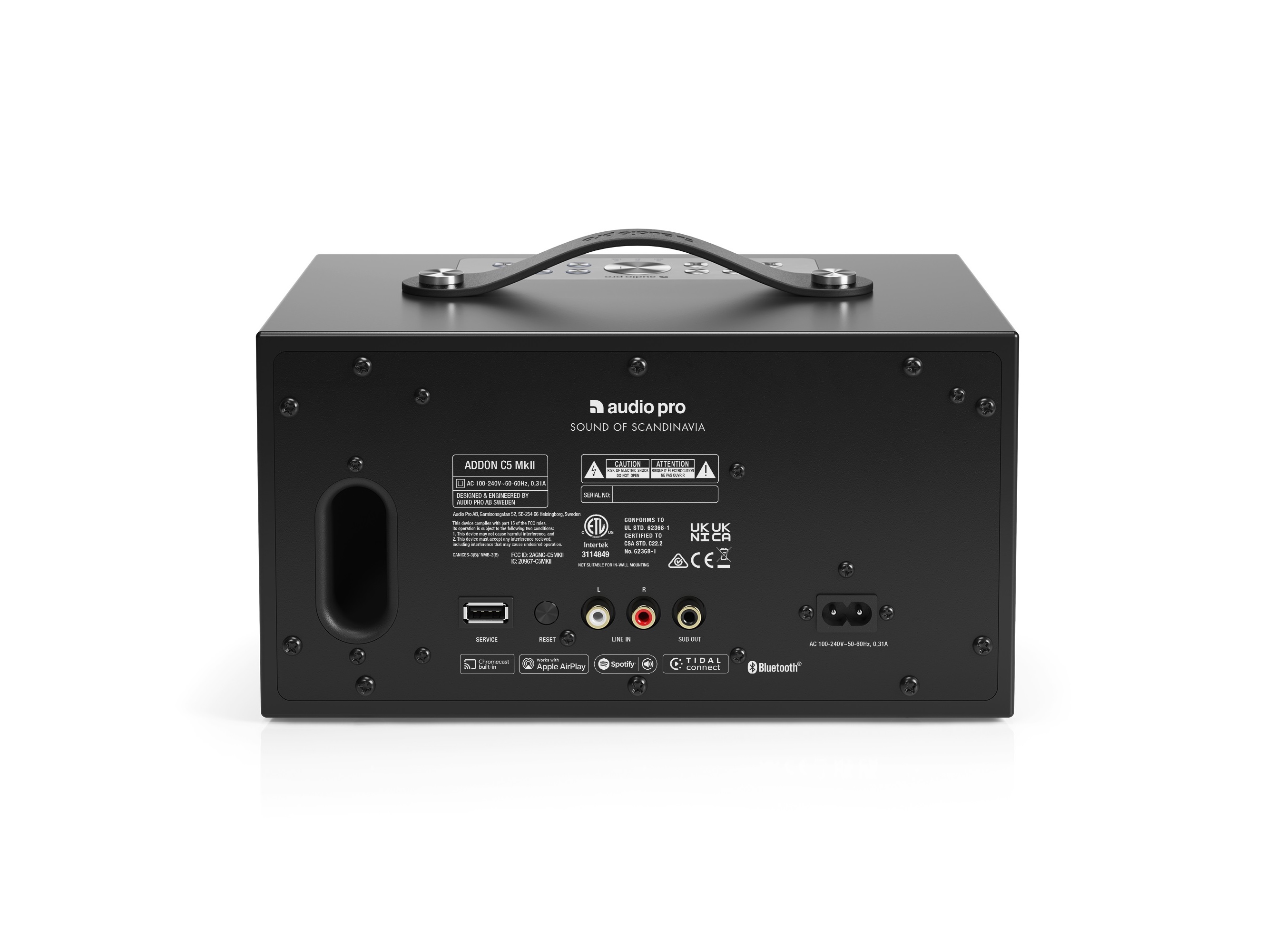 COLUNA WIFI AUDIO PRO C5 MKII PRETA