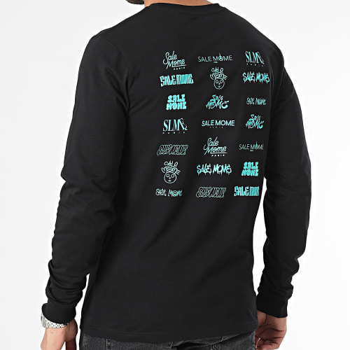 Tee Shirt Manches Longues Sponso Noir Truquoise