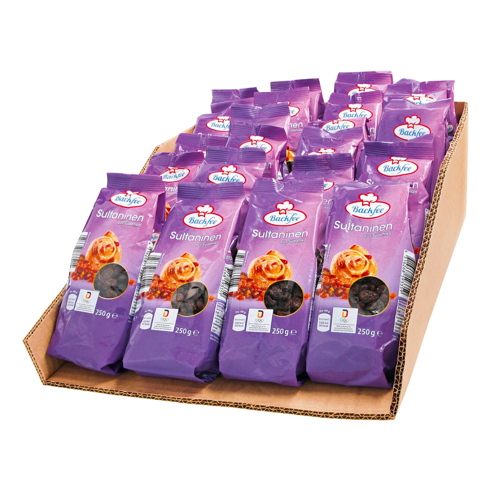 Backfee Sultaninen 250 g, 24er Pack