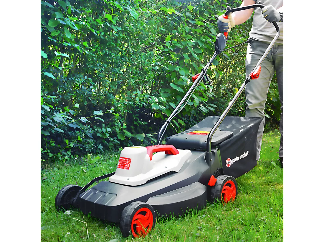 Tondeuse à gazon électrique 1500W - Largeur de coupe 37cm - Elem Garden
