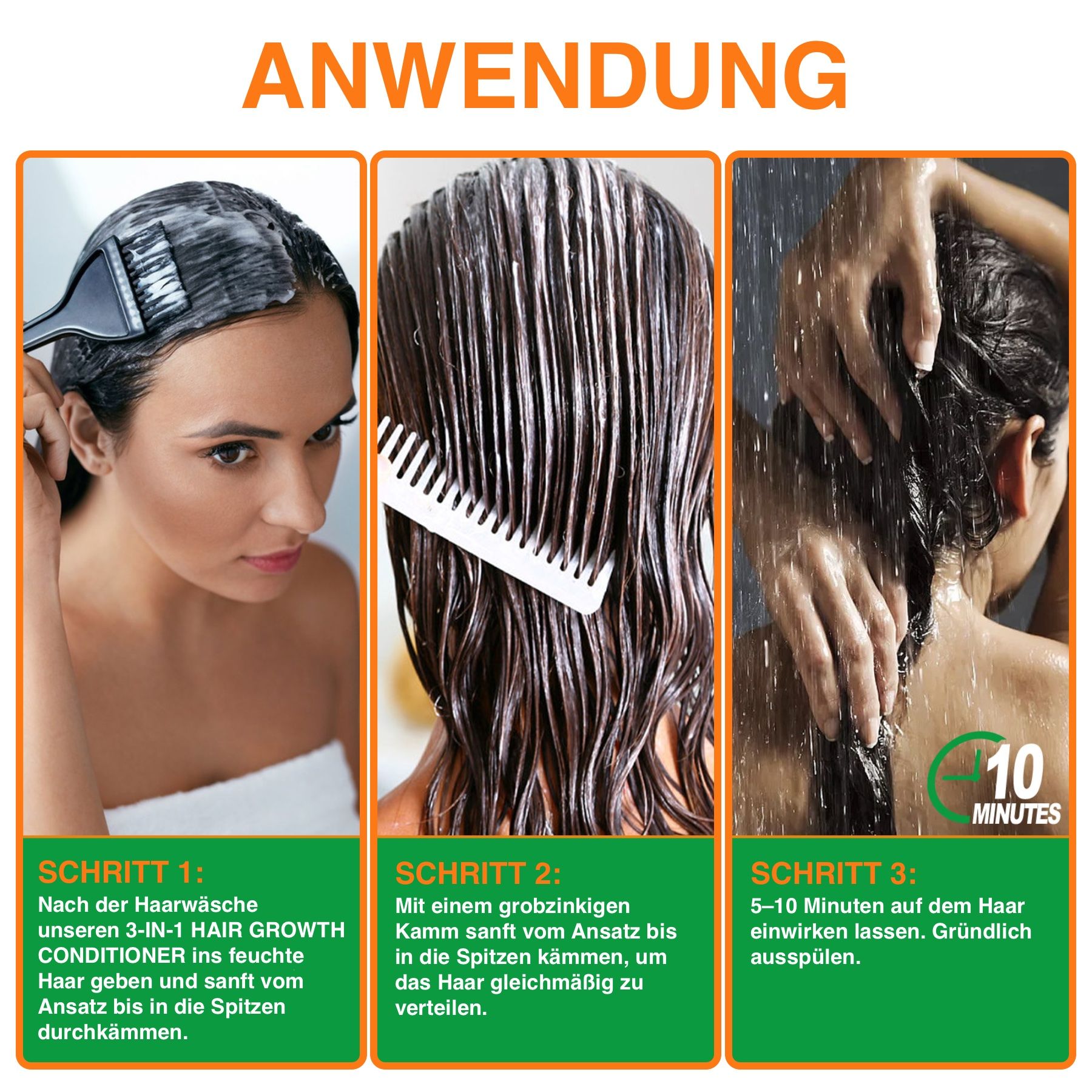 ALIVER 3-in-1 Rosmarin Minze Kürbis Haarspülung
