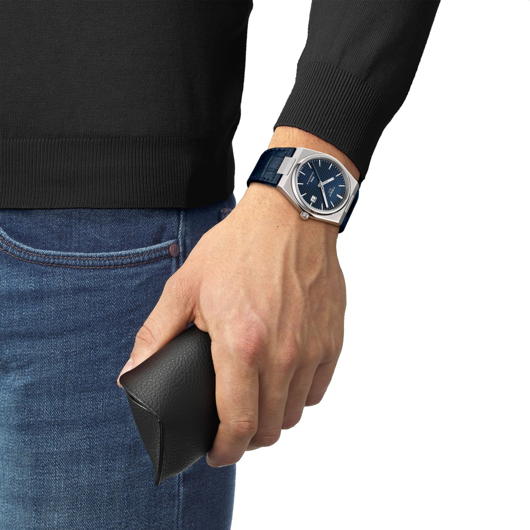 Tissot PRX 40 205 Powermatic 80 Leder blau