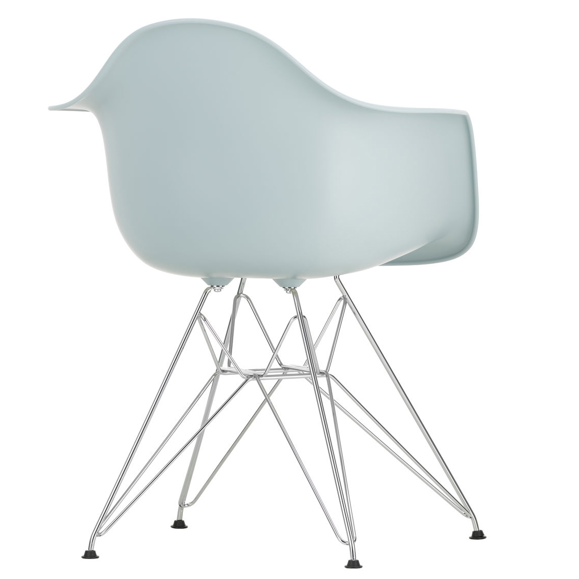 Eetkamerstoel DAR RE chroom onderstel ice grey