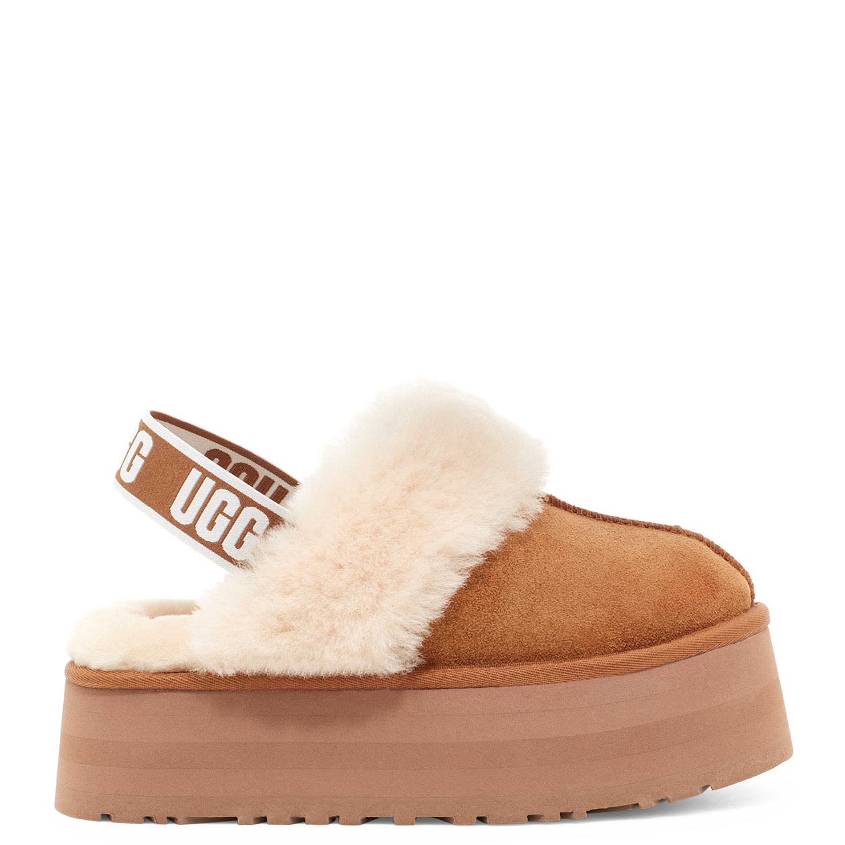 FUNKETTE - Chaussons compensés en cuir | Marron