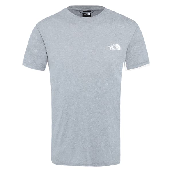 T-shirt randonnée THE NORTH FACE M REAXION RED BOX TE MID GREY HEATHR