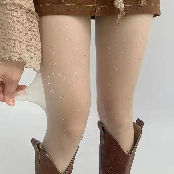 Auroriola - Star Rhinestone Sheer Panty's