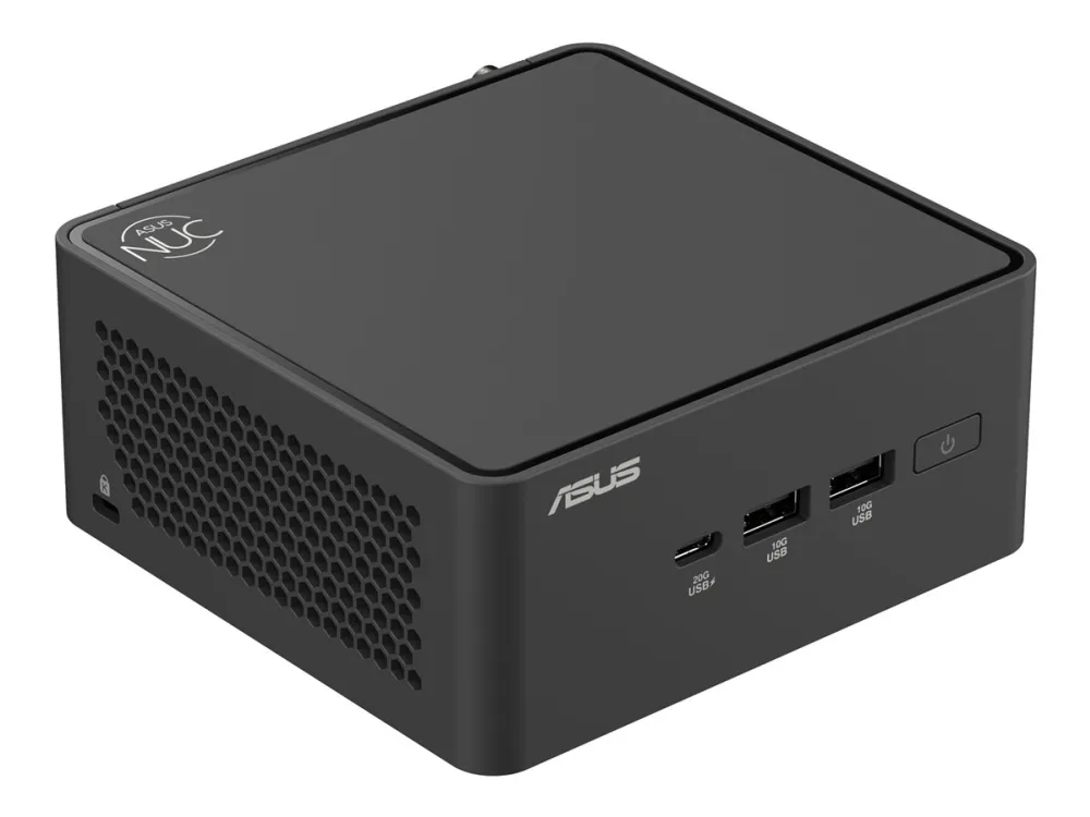 ASUS NUC 15 Pro Tall Kit RNUC15CRHC700002 - Barebone - mini PC 1 x Core Ultra 7 240H / op til 5.2 GHz - RAM 0 GB - Intel Graphics - IEEE 802.11ax (Wi-Fi 6), IEEE 802.11be (Wi-Fi 7), Bluetooth 5.4 - sort