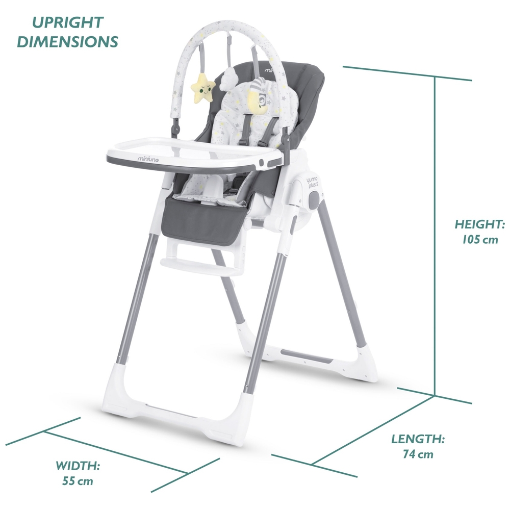 miniuno Yumo Plus2 2-in-1 Hochstuhl ab Geburt