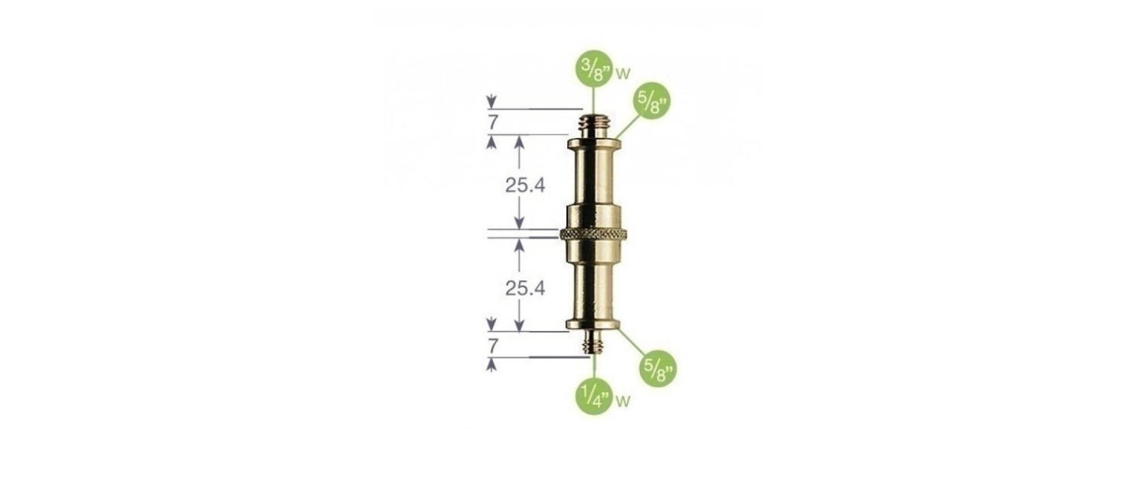 Adapter 1/4'' und 3/8'' GewindeAdapter-Zapfen mit 1/4