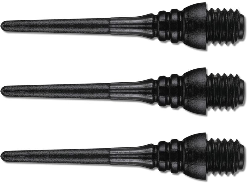 Winmau Dartspitzen Triton, Schwarz, 50 Stück Softspitzen mit 2BA Gewinde