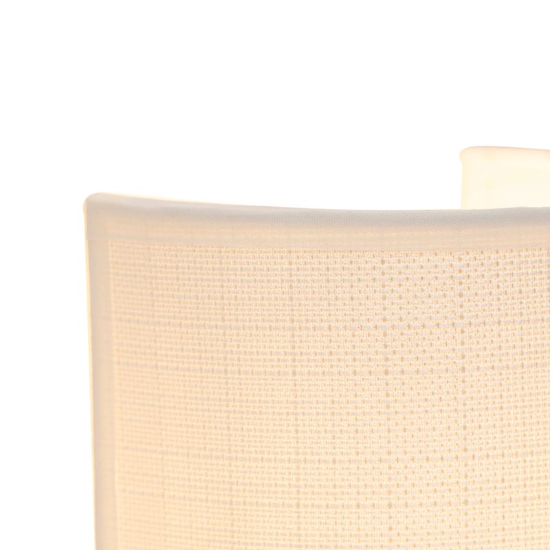 Smart wandlamp wit incl. Wifi A60 - Simple Drum Jute