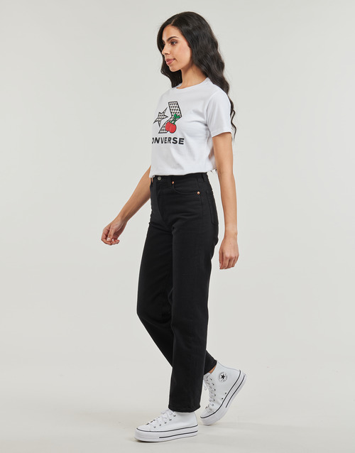 Converse - CHERRY STAR CHEVRON INFILL TEE WHITE - Blanc