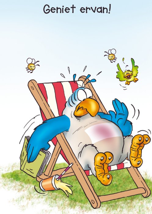 Doodles | Pensioen kaart | AOW | vogel