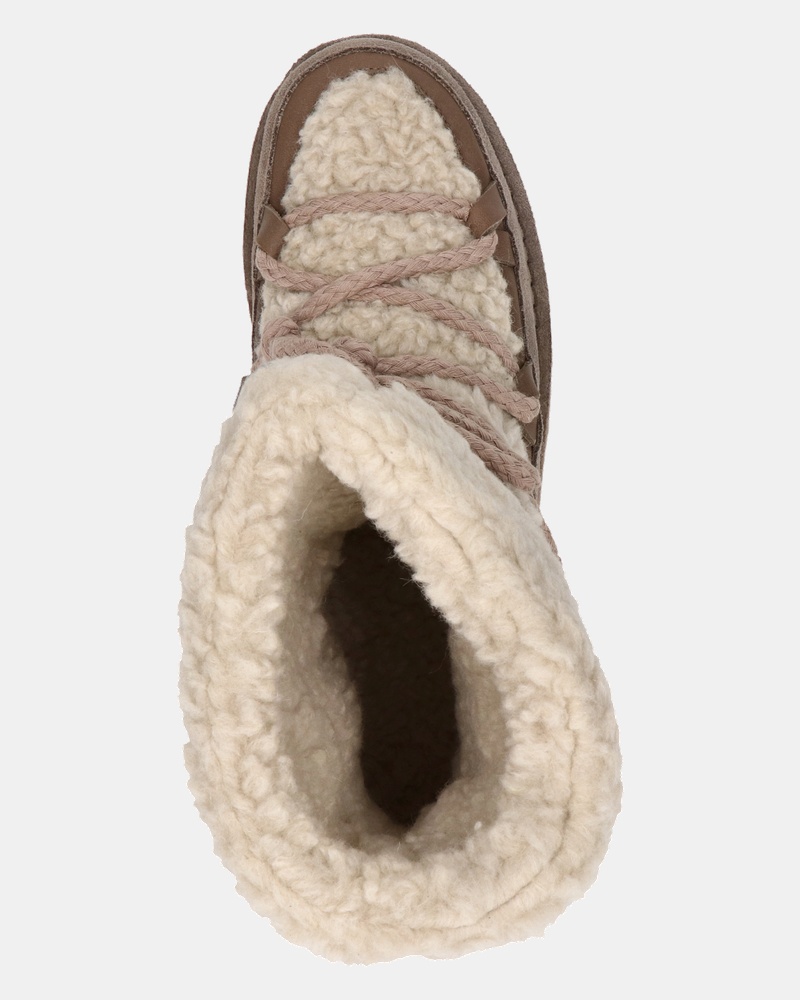 Shabbies Amsterdam Gevoerde boots  - taupe