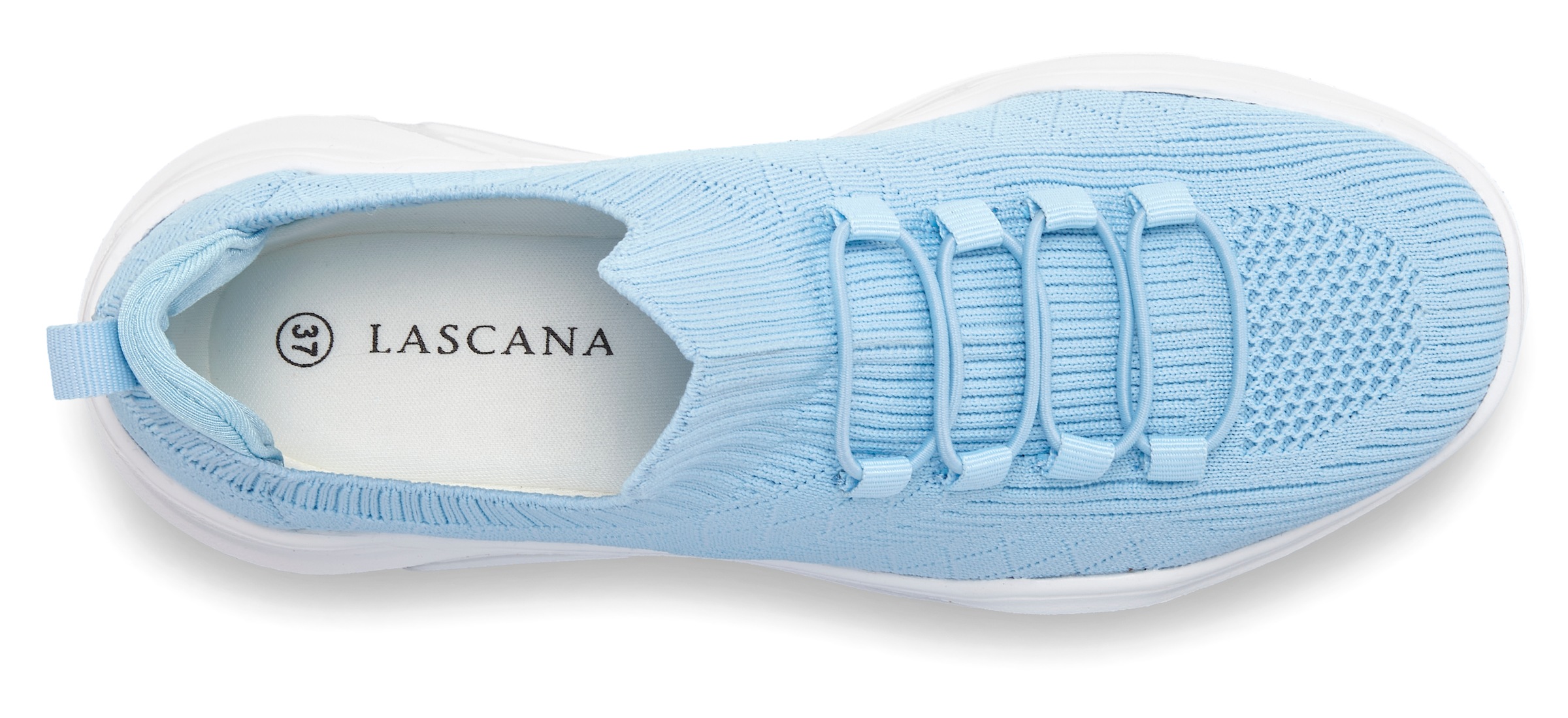 LASCANA ACTIVE Sneaker »Halbschuh, Freizeitschuh, ultraleicht und bequem,«  zum Reinschlüpfen und elastischen Schnürbändern VEGAN
