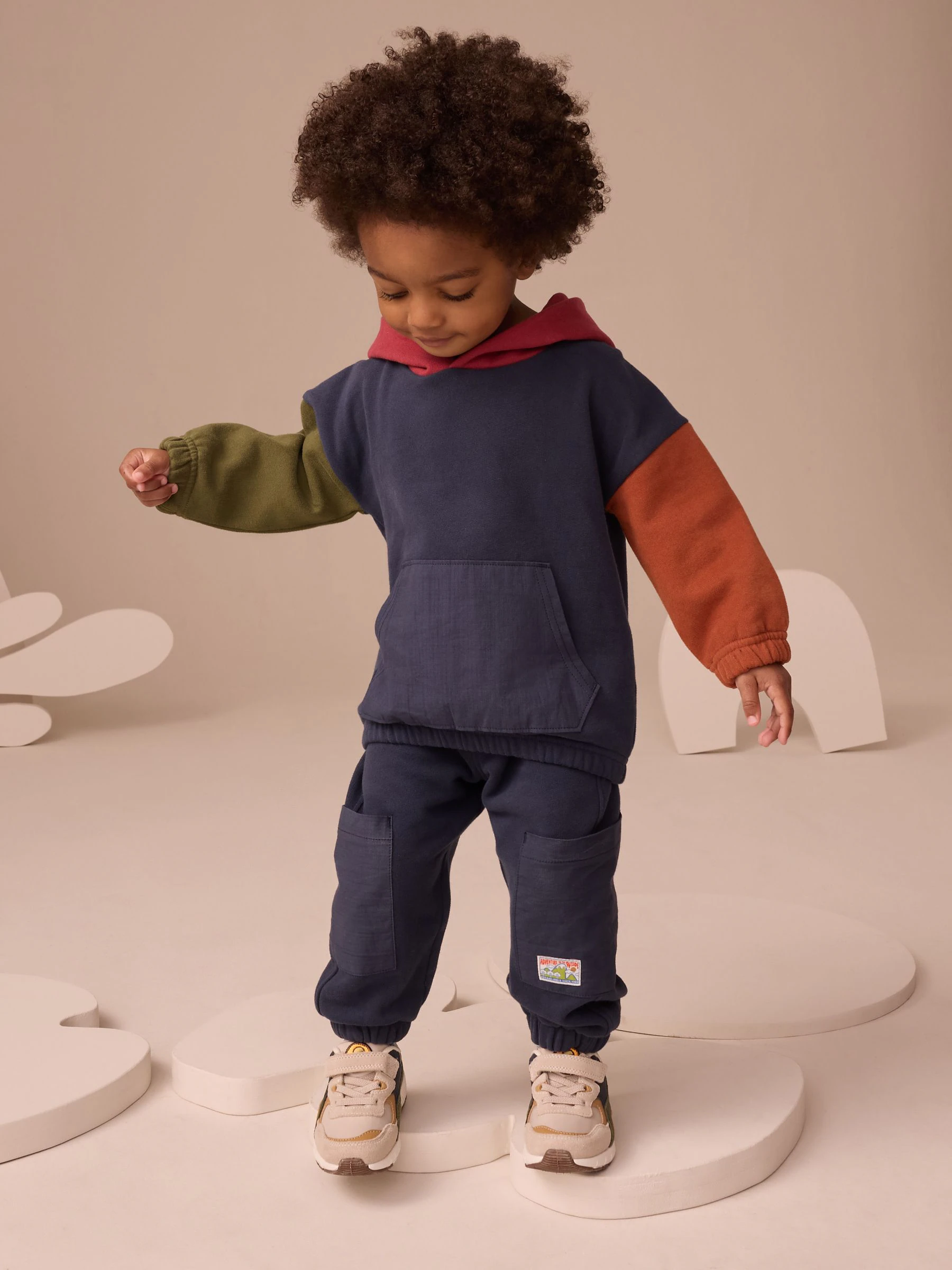 Donkerblauw - Set met hoodie en joggingbroek (3mnd -7jr)