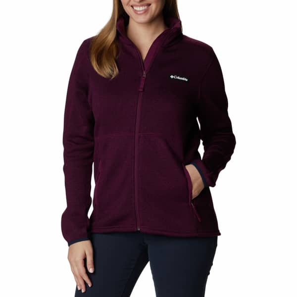 Veste polaire randonnée COLUMBIA SWEATER WEATHER FULL ZIP W MARIONBERRY HEATHER