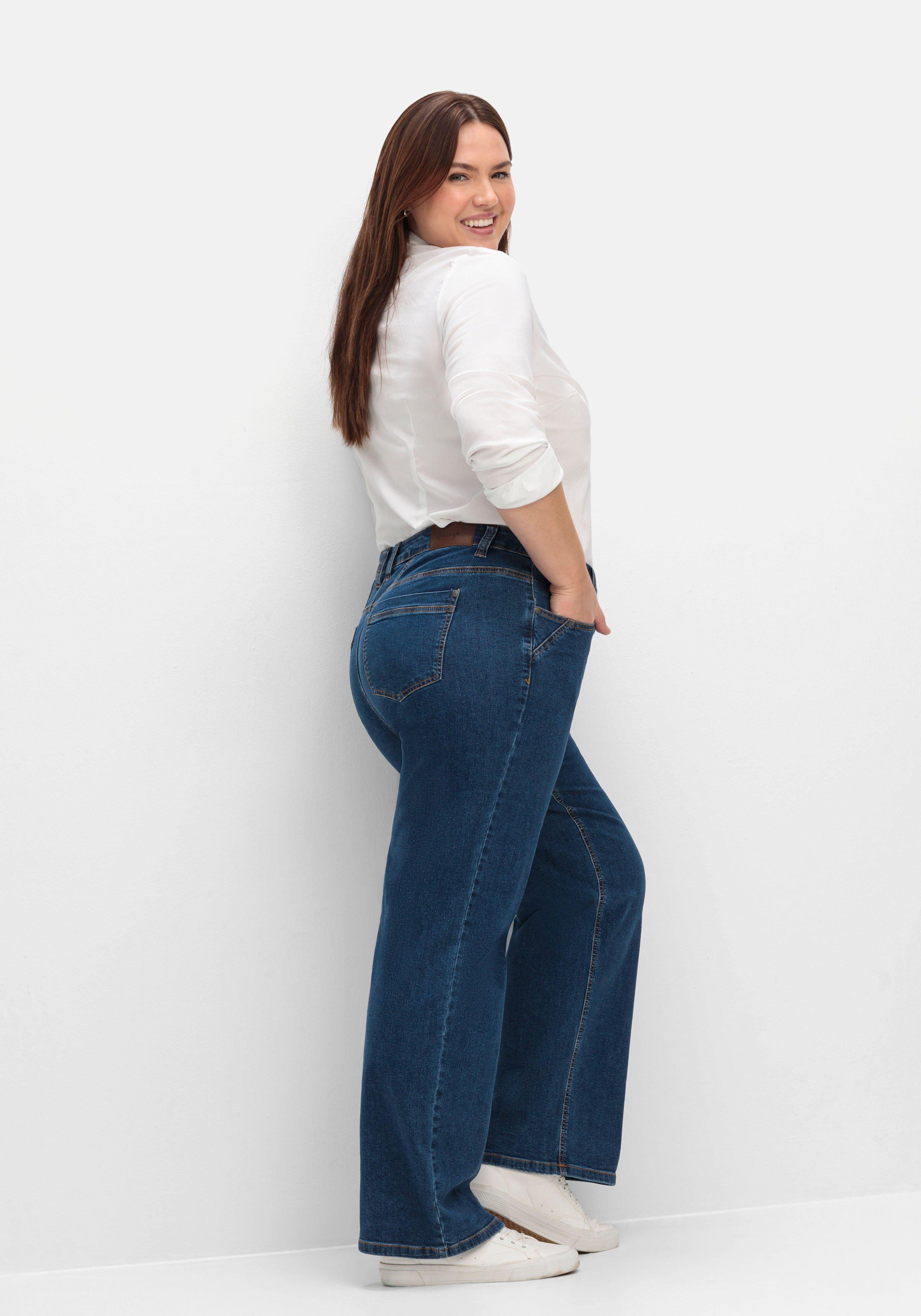 Weite Jeans in Curvy-Schnitt ELLA