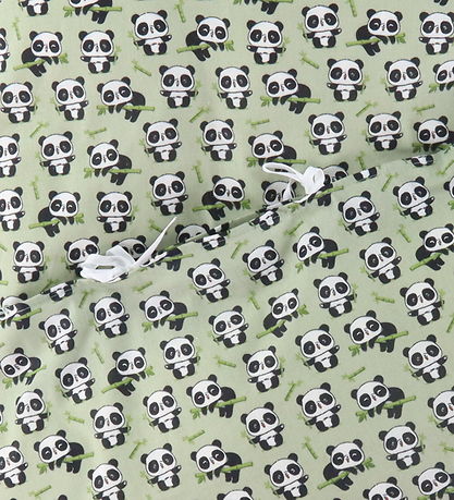 Nørgaard Madsens Bettwäsche - Baby - Grün m. Pandas