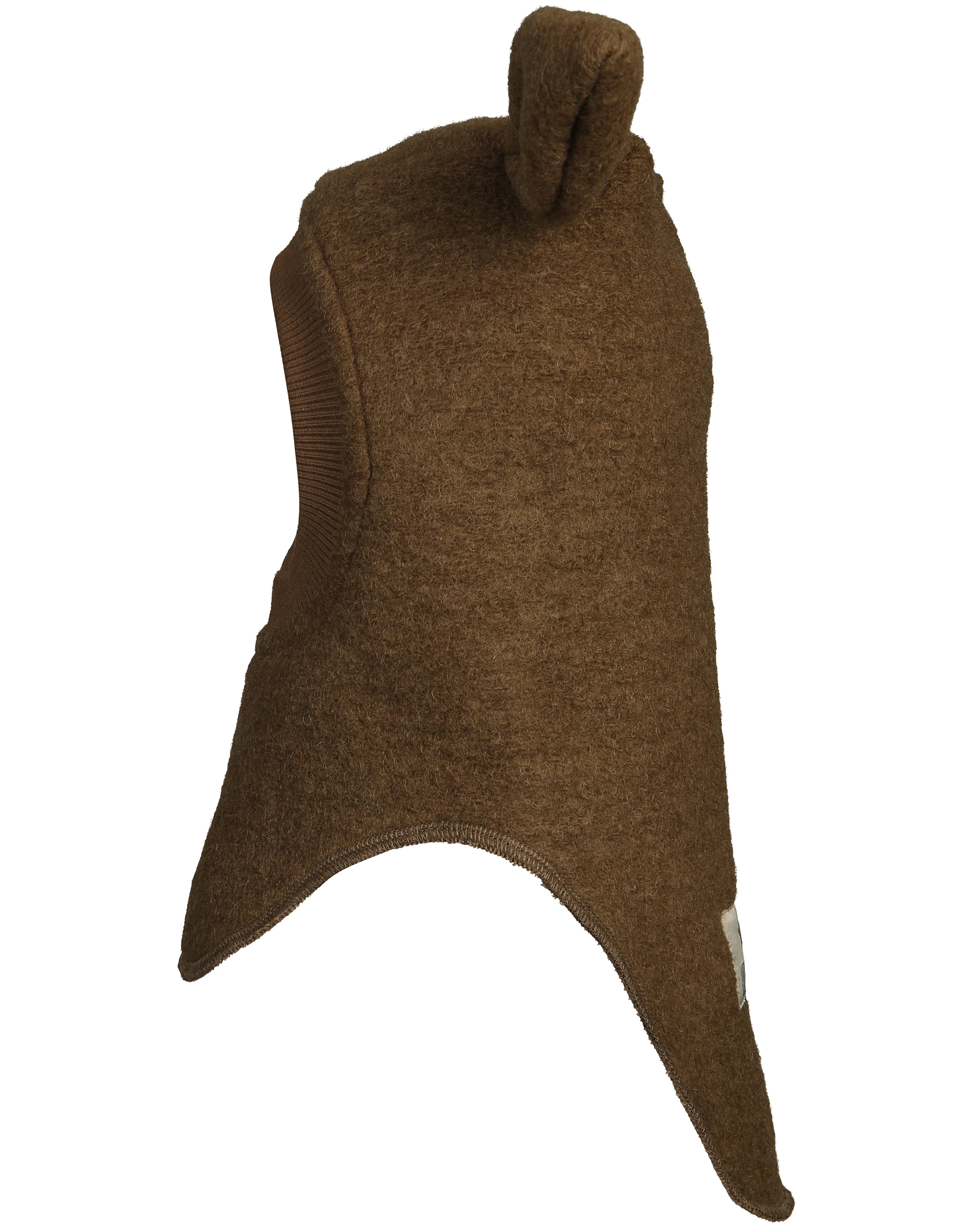Filz-Schlupfmütze HASENOHREN mit Wolle in mole