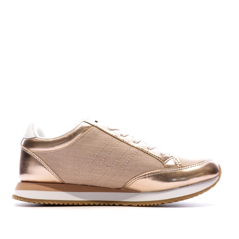 Tommy Hilfiger Baskets Rose Gold Femme Tommy Hilfiger Casual Retro