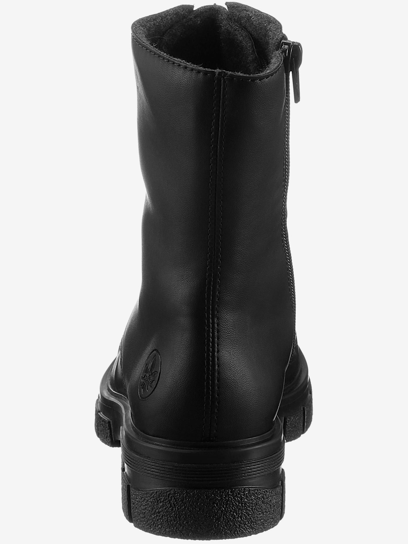Bottines à lacets laçage et glissière