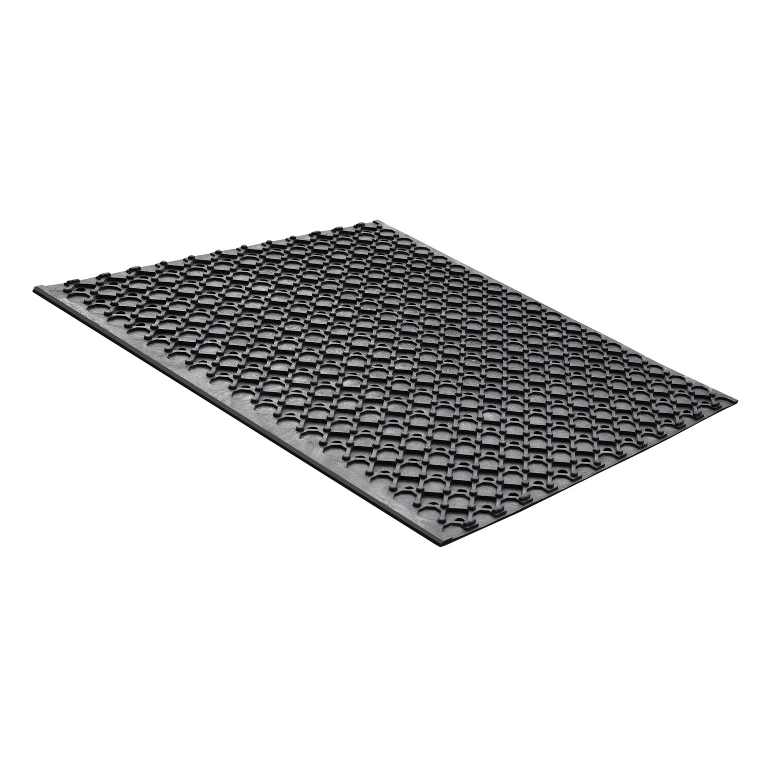 Loesdau Loch- und Drainagematte  - schwarz - ca. 120 cm x 85 cm