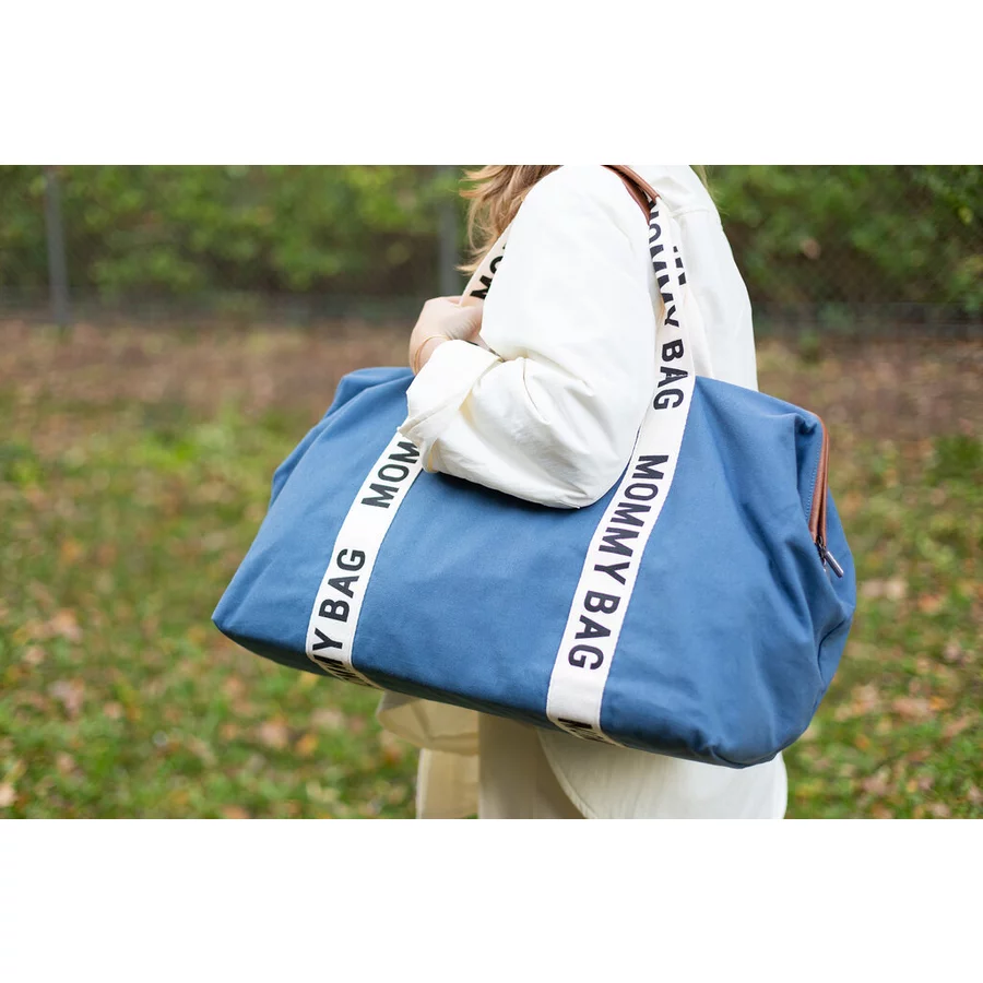 CHILDHOME Mommy Bag Signatur Canvas indigo