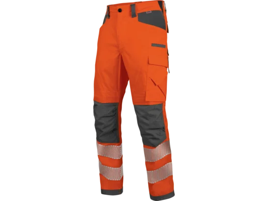 Pantalon de travail haute-visibilité EN 20471 2 Neon Würth MODYF orange anthracite