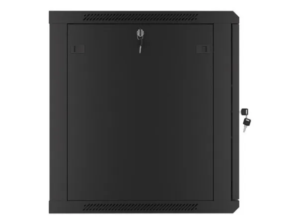 Lanberg WF01 Series - Rack kabinet - flad pakke - vægmonterbar - sort, RAL 9004 - 12U - 19